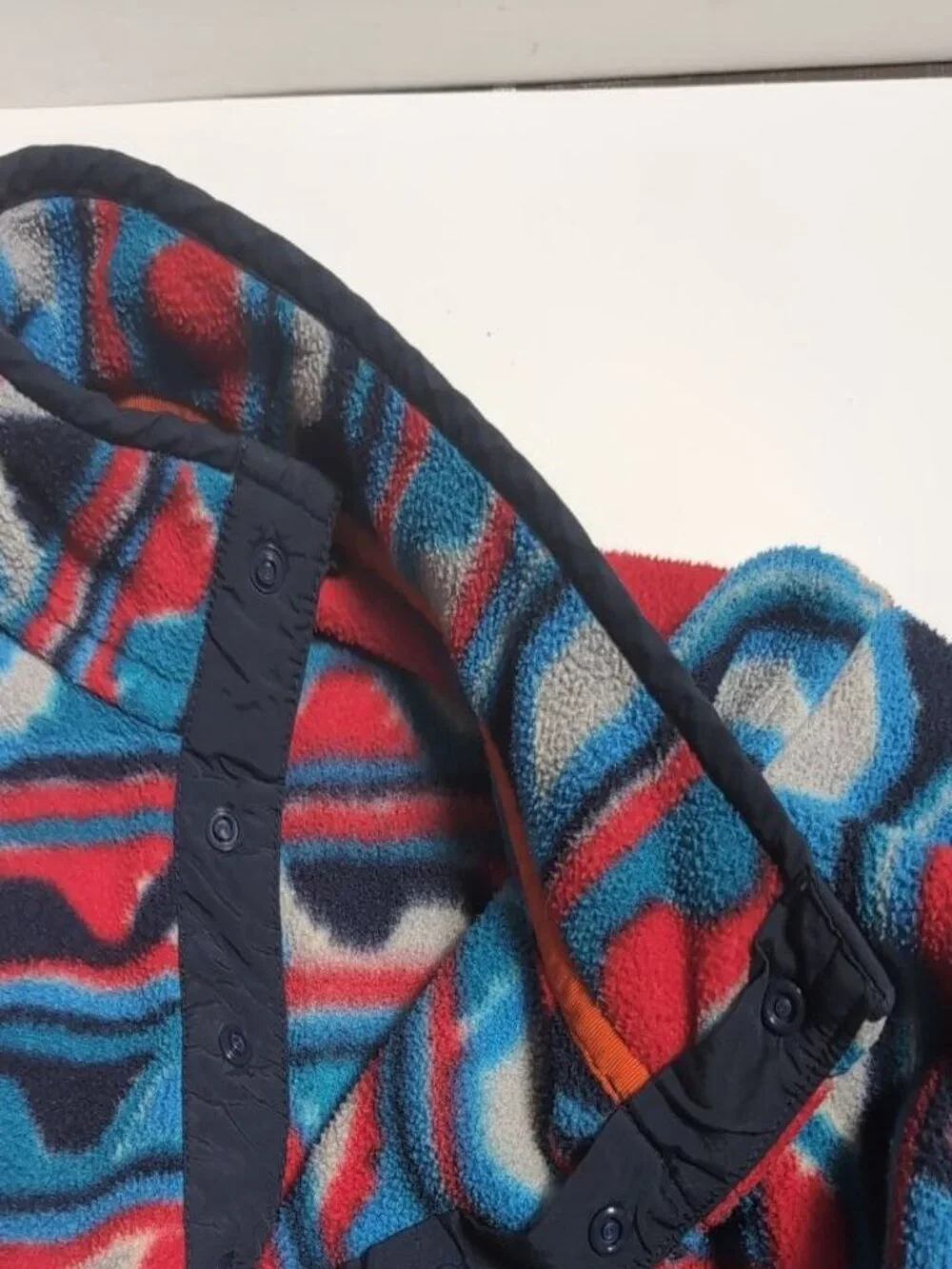 Patagonia Synchilla Snap-T Aztec Blue Delta Waves Pullover - Picture 4 of 12